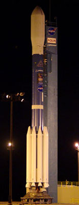 Delta 7920 coiffe de 10 m lancement de AQUA en mai 2002
