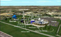 La cit de l'espace en 3D en 2003 pare V Meens Cnes Toulouse